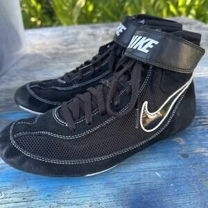 Nike Speedsweep VII Wrestling Shoes Men’s 7.5 Black Athletic Mat Sneakers 30